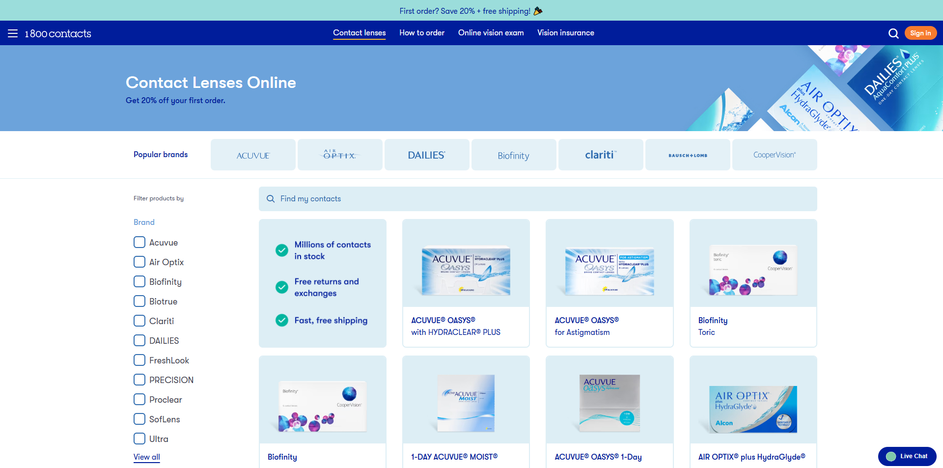 1-800 Contacts Promo Code